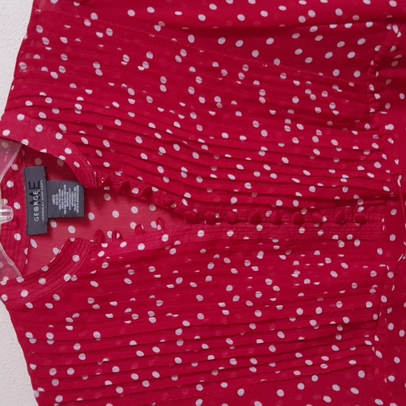 3 × $8 🤑❤️🤗 George By Mark Eisen Blouse XS - Picture 4 of 4